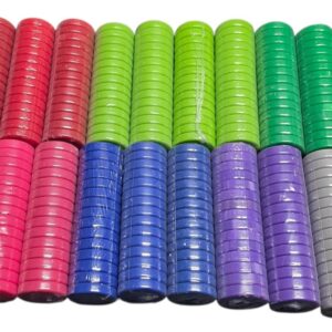 Double Sided Resin Checkers, One side Concave (finger dish) and other side Flat (15 pieces)